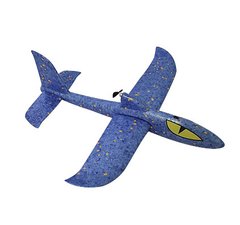 Літак-планер Акула Dark Elves з моторчиком Блакитний