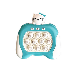 Іграшка антистрес електронна Pop It Pro англійською Hello Kitty Бірюзова