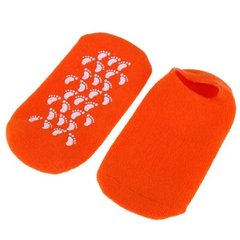 Зволожуючі гелеві шкарпетки для педикюру SPA Gel Socks № G09-12 Помаранчеві від 20 до 28см