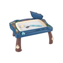 Столик для малювання з магнітною дошкою дитячий із штампами Magnetic Drawing Board Синій