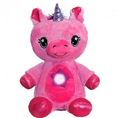 Дитяча плюшева іграшка Star Belly Єдиноріг нічник-проектор зоряного неба Рожевий
