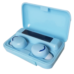 Бездротові Bluetooth навушники Proud Sound TWS F9 з сенсорним керуванням Блакитні