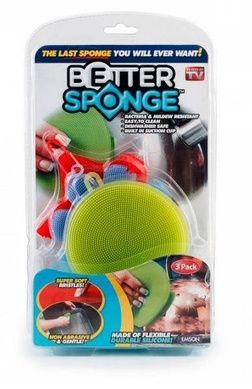 Набор универсальных силиконовых щеток-губок Better Sponge