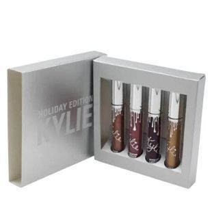 Набір рідких помад 4 шт KYLIE HOLIDAY EDITION LIP KIT