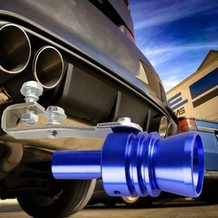Автомобільний турбо звуковий свисток на вихлопну трубу Turbo Sound Big Синій