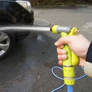 Насадка для полива с комплектом соединителей HIGH PRESSURE WASHING WATER GUN Салатовая