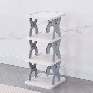 Полка для обуви и вещей на 3 яруса Shoe rack Серая