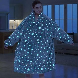 Худи светящийся флюорисцентный взрослый Stars dream L Серый