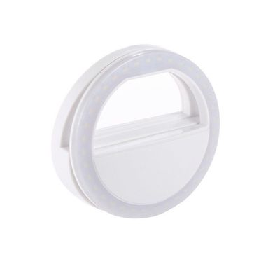 Светодиодное селфи-кольцо с USB-зарядкой Selfie Ring Light Белый
