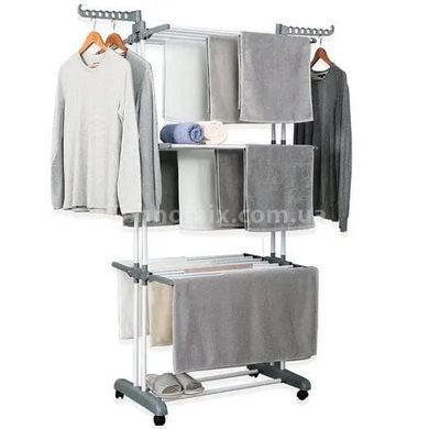 Сушарка для білизни Garment rack with wheels № K12-120 Чорна