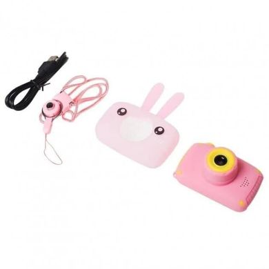 Дитячий фотоапарат Baby Photo Camera Rabbit з автофокусом Х-500 Рожевий