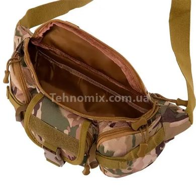 Тактична сумка на пояс Військова 37 х 18 х 18 см Камуфляж