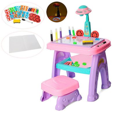 Детский стол мольберт с проектором и стульчиком 3 в 1 22088-30A/B
