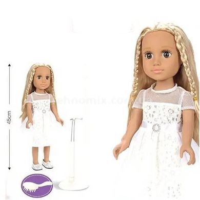 Кукла Модница в белом платье 45см Baby Ardana