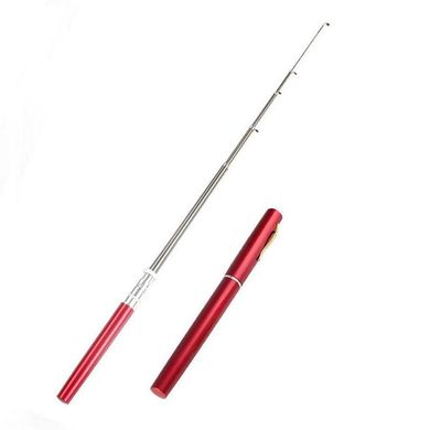 Складная мини удочка 97 см Fishing Rod In Pen Case Red