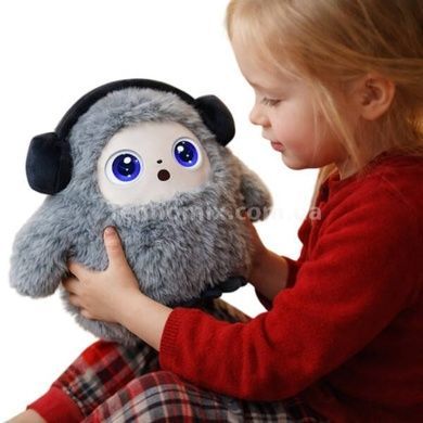 Іграшка м'яка інтерактивна зі штучним інтелектом Smart AI Plush Bobo Сіра