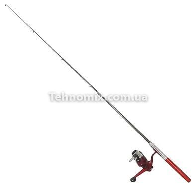 Складна міні вудка 100 см Fish Anywhere, Anytime, Best gift for Fishing Червона