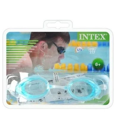 Окуляри для плавання захисні дитячі регульовані Intex 55684 Блакитні