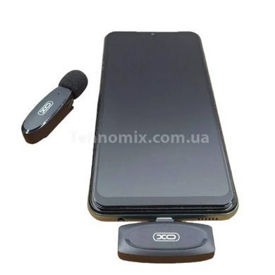Микрофон петличный XO MKF08B Lightning wireless Collarclip Черный