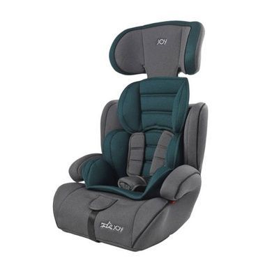 Дитяче автокрісло універсальне від 9-36кг з бустером I/II/III група JOY 1255-72 Сіре з бірюзовим