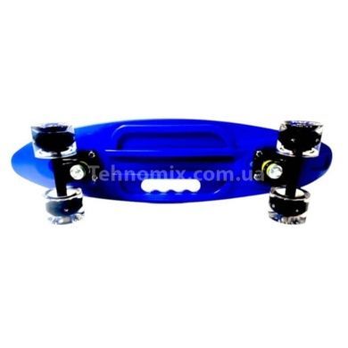 Пенни борд со светящимися колесами PU Penny Board Scale Sports Universe Синяя галактика