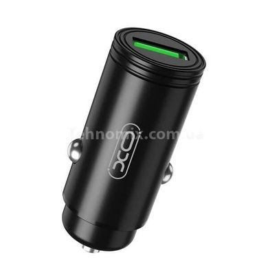 Автомобільний зарядний пристрій XO CC39 QC3.0 18W Car charger with Micro Чорне