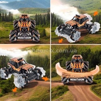 Джип перевертыш радиоуправляемый 4WD с Toy car 3855 Черный с желтым