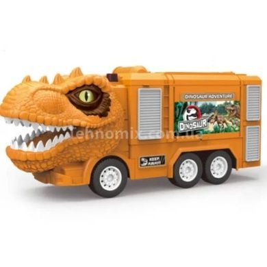 Набор Парковка 3 машинки, звук и подсветка SJ692 B-1 Dinosaur Adventure Желтый
