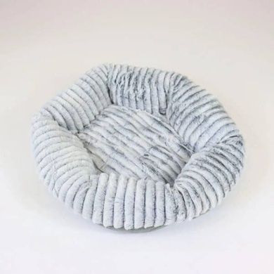 Лежанка для домашних питомцев круглая 35*30см Серая