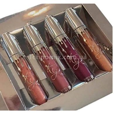 Набір рідких помад 4 шт KYLIE HOLIDAY EDITION LIP KIT