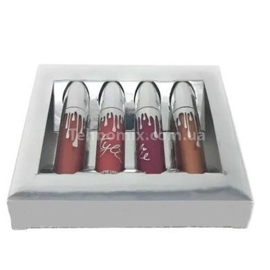 Набір рідких помад 4 шт KYLIE HOLIDAY EDITION LIP KIT