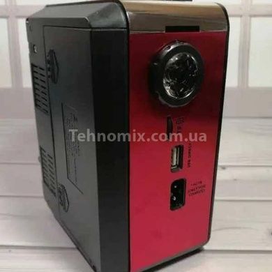 Радиоприемник bluetooth колонка с фонарем и радио Golon RX-9133 SD/USB Красный