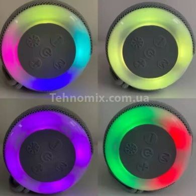 Колонка аккумуляторная Bluetooth с подсветкой SH 309 BT BLK/BLUE/SILVER Серая