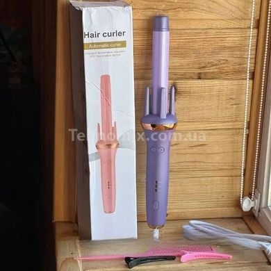 Плойка автоматическая для создания локонов hair curler AND LY-884 Фиолетовая