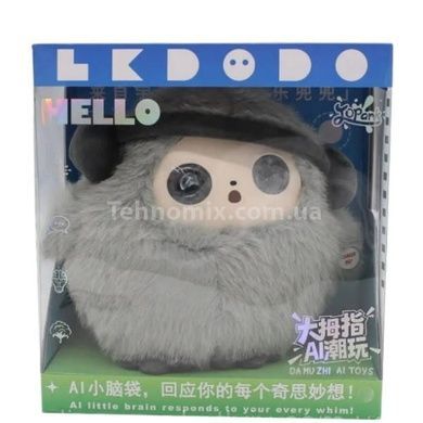 Іграшка м'яка інтерактивна зі штучним інтелектом Smart AI Plush Bobo Сіра