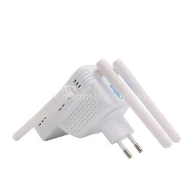 Усилитель сигнала Wi-Fi репитер 300 Mbps на 4 антенны U9 Белый