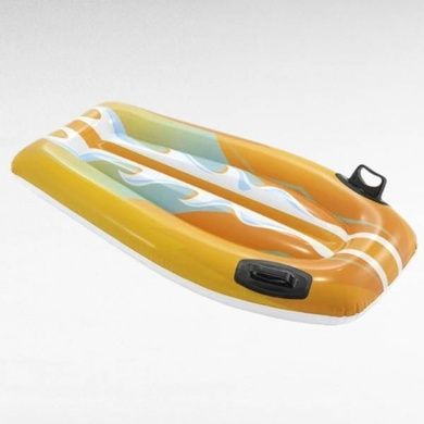 Плотик дитячий надувний із ручками Серфінг 112*62см Intex 58165 NP Жовтий