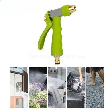 Насадка для полива с комплектом соединителей HIGH PRESSURE WASHING WATER GUN Салатовая