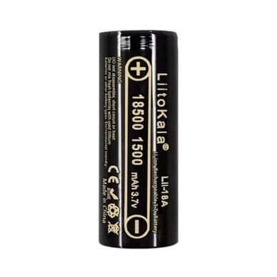 Змінний акумулятор 18500 1500mah LiitoKala Lii-18A Чорний