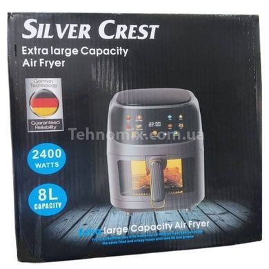 Аэрогриль 8л 2400Вт с сенсорным з LED-дисплеем Silver Crest Черный