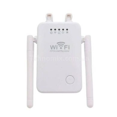 Усилитель сигнала Wi-Fi репитер 300 Mbps на 4 антенны U9 Белый