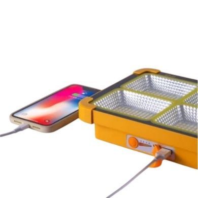Фонарь-прожектор с солнечной панелью Solar IP65 Оранжевый с черным