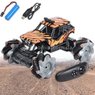 Джип перевертыш радиоуправляемый 4WD с Toy car 3855 Черный с желтым