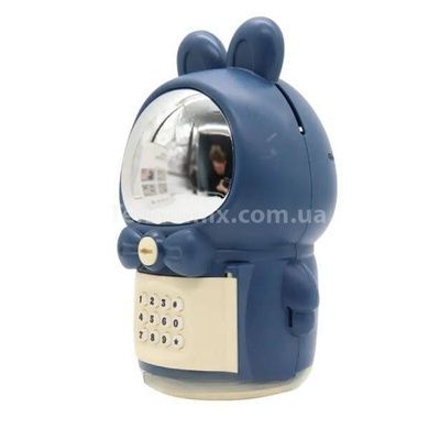 Скарбничка сейф електронна із замком Space Rabbit Piggy Синя