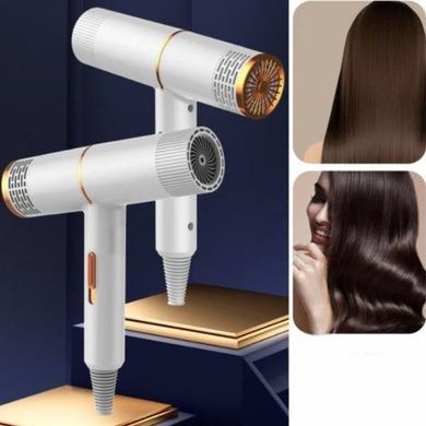 Умный компактный фен с ионизацией Dry Hair Efficiently UKC MA03-56 Серый