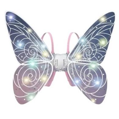 Крила феї світлодіодне підсвічування, музика на батарейці Wings of Fairie Рожеві