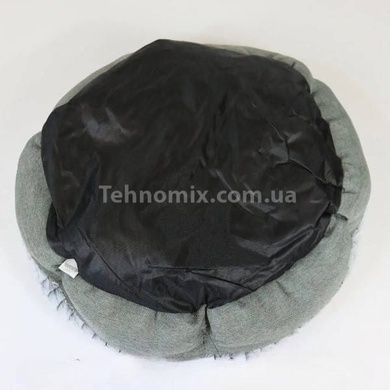 Лежанка для домашних питомцев круглая 35*30см Серая