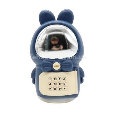 Скарбничка сейф електронна із замком Space Rabbit Piggy Синя