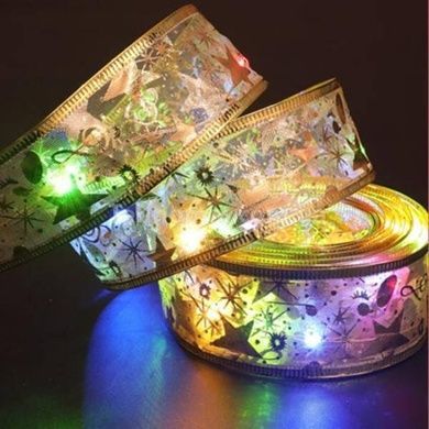 Гирлянда широкая в виде ленты 100Led 10м Christmas Decoration Теплый белый