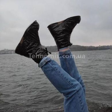Чохли-бахили від дощу COVER FOR RAIN SHOES Чорні S